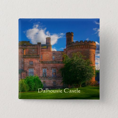 Dalhousie Castle Midlothian Scotland Pinback Button