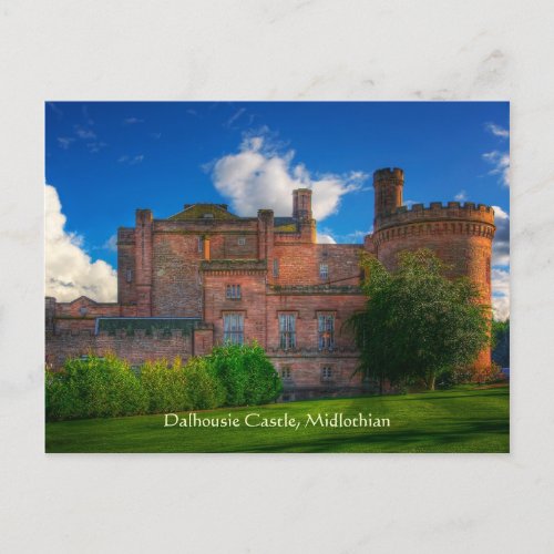 Dalhousie Castle Midlothian Scotland Postcard