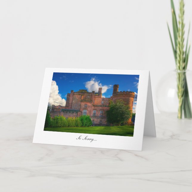 Dalhousie Castle, Midlothian - So Sorry Card (Front)