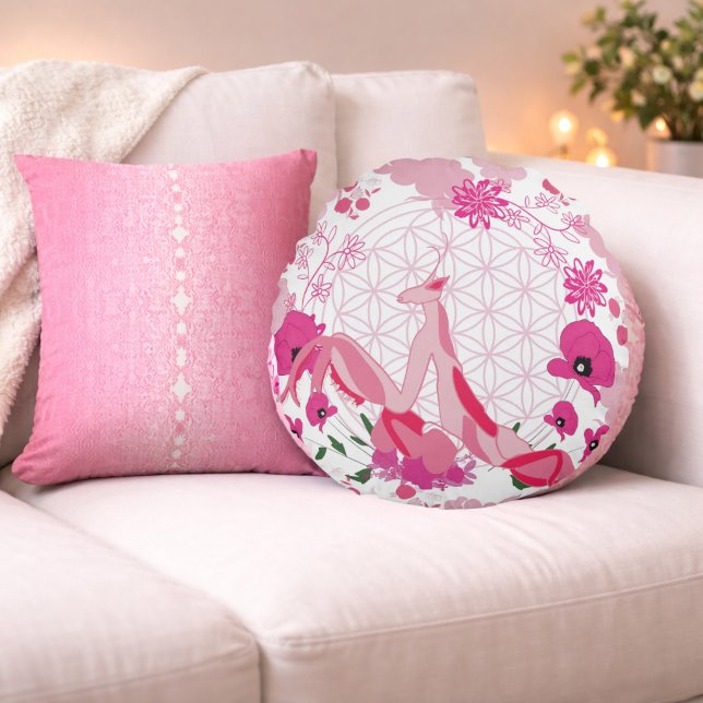 Dali Bloom – Color of Heart Round Pillow (Creator Uploaded)