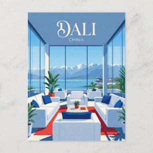 Dali Erhai Lake Glass House China Postcard