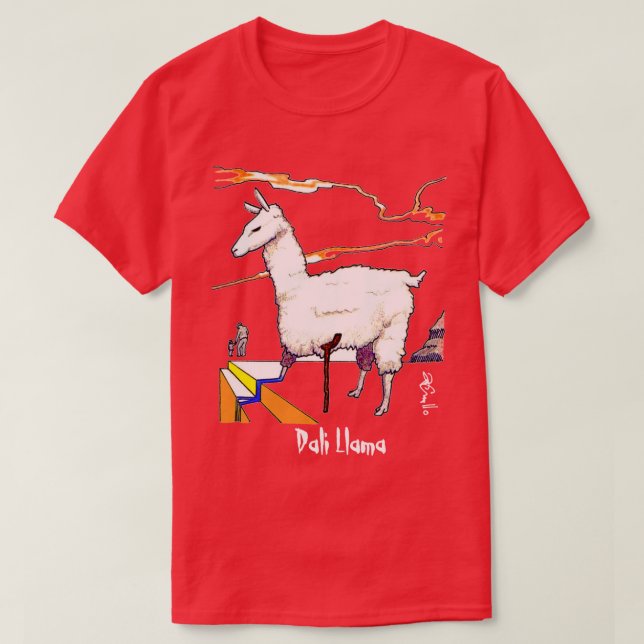 Dali Llama T-Shirt (Design Front)