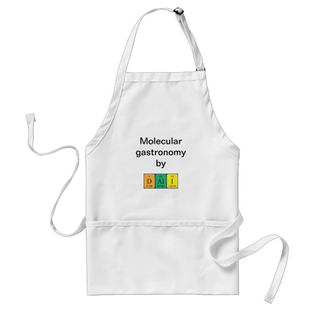 Dali periodic table name apron (Front)