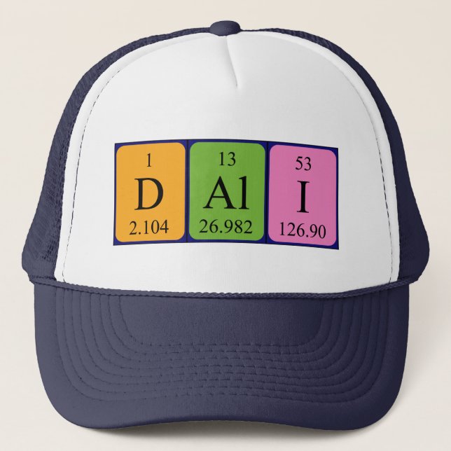 Dali periodic table name hat (Front)