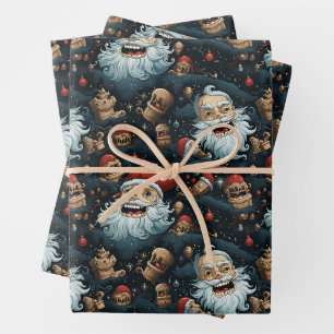 Dali-Santa Wrapping Paper Sheets