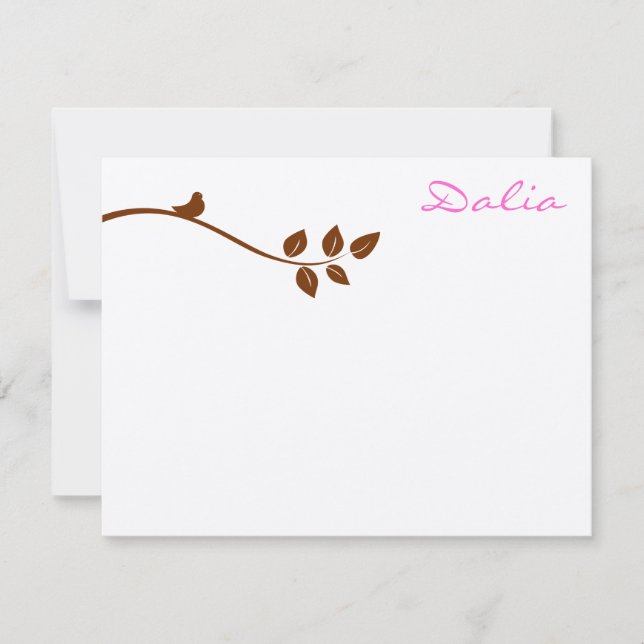 Dalia Custom Thank You Note Card (Front)