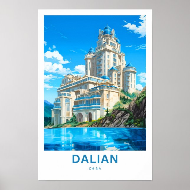 Dalian China Travel Print (Front)