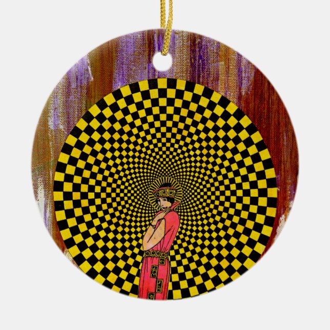 Daliance by Michael Moffa Ceramic Ornament (Front)