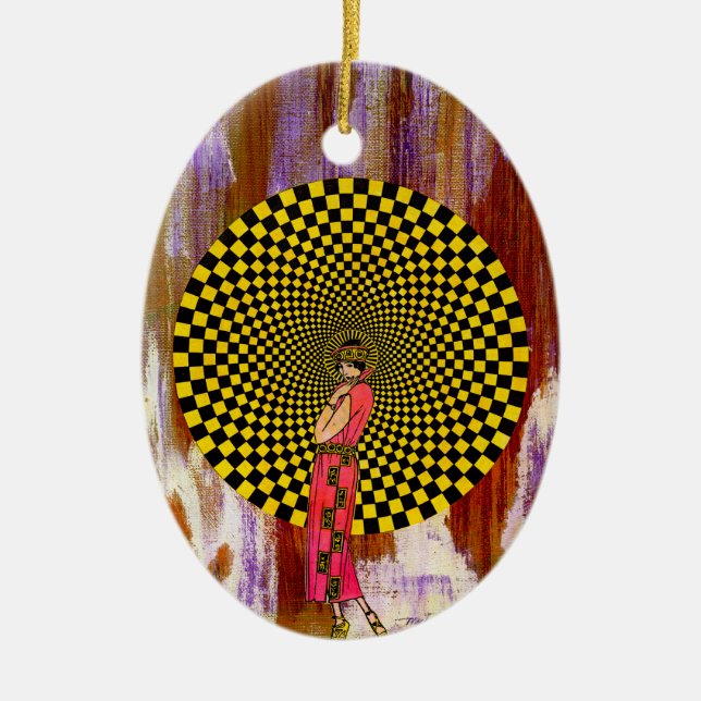 Daliance by Michael Moffa Ceramic Ornament (Front)