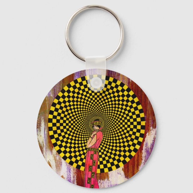 Daliance by Michael Moffa Keychain (Front)