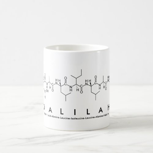 Dalilah peptide name mug