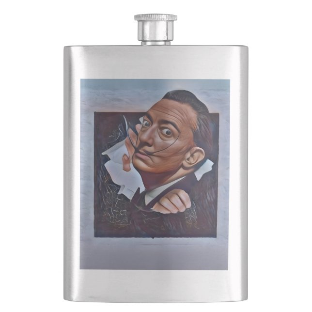 Dali's Black Square Flask (Front)