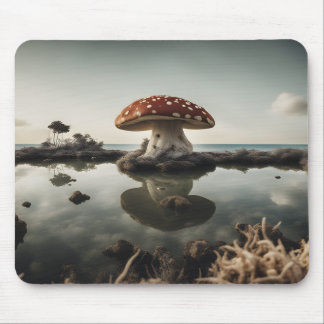 Dali's Mushroom Island  Mouse Pad