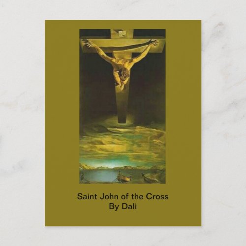 Dalis Saint John of the Cross Postcard