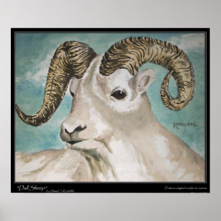 Dall Sheep Print, Value Poster Paper (Matte)