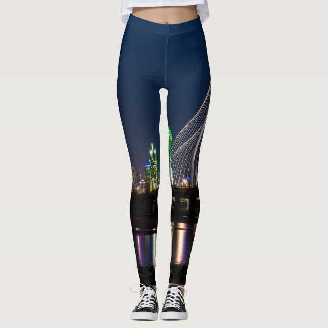 Dallas Bridge View Leggings (Front)
