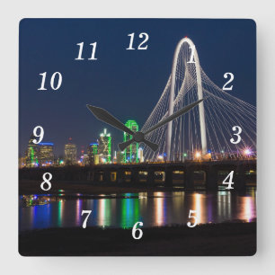 Dallas Bridge View Wall Clock