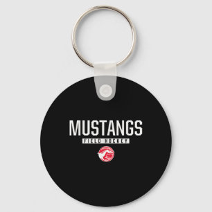 Dallas Center-grimes Mustangs Logo Field Hockey Hs Keychain