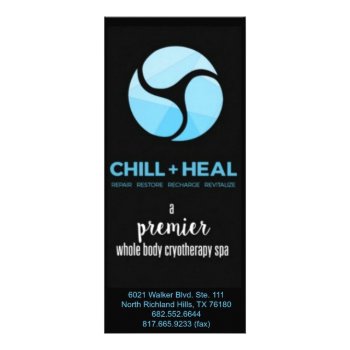 Dallas Chill   Heal Rackcard Rack Card by BMWMedical at Zazzle