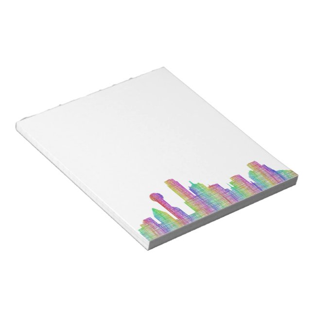 Dallas city skyline notepad (Angled)
