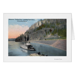 Dallas City Steamer on Columbia River Cards