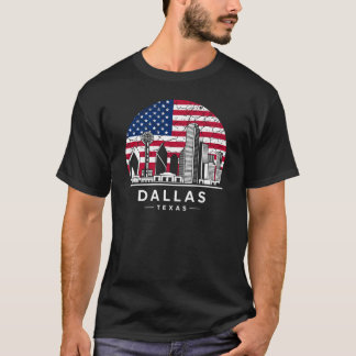Dallas City Texas Flag T-Shirt