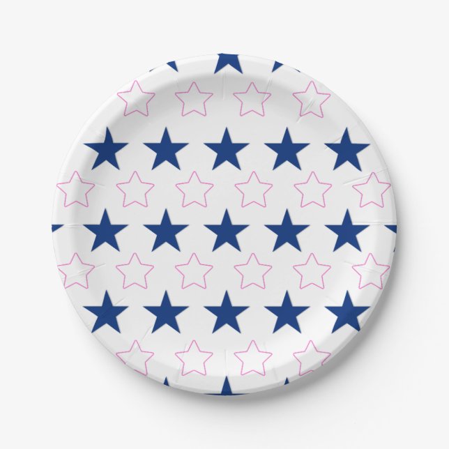 Dallas Cowboy's Cheerleaders Inspired Party Plates (Front)
