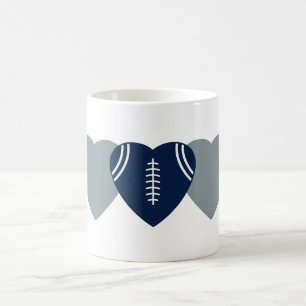 Dallas Cowboys Football Heart Design Coffee Mug
