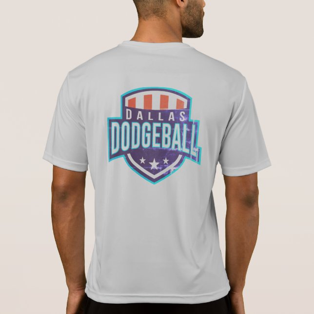 Dallas Dodgeball Logo Practice Jersey T-Shirt (Back)