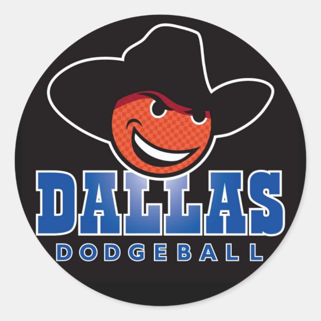 Dallas Dodgeball Logo Stickers (Front)