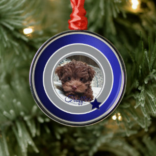 Dallas Dog Fan Customizable Metal Ornament