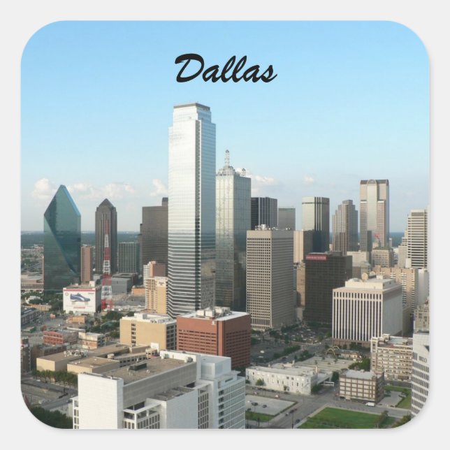 dallas downtown square sticker (Front)