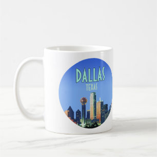 Dallas Downtown Texas Vintage Coffee Mug