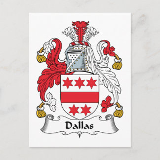 Dallas Family Crest Postcard