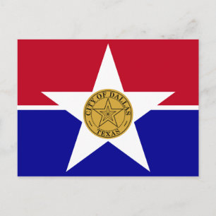 Dallas Flag Postcard