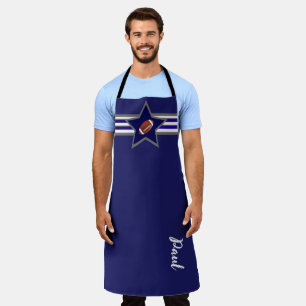 Dallas Football Fan Customizable Design Apron