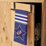 Dallas Football Fan Customizable Design Kitchen Towel