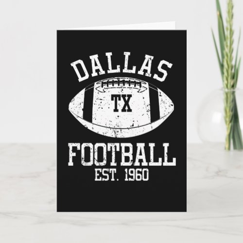 Dallas Football Fan Gift Present Idea Card