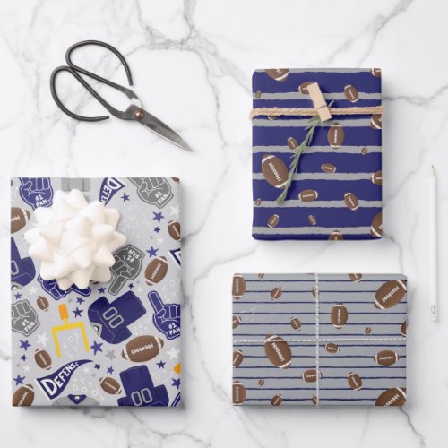 Dallas Football Fan Wrapping Paper Sheets