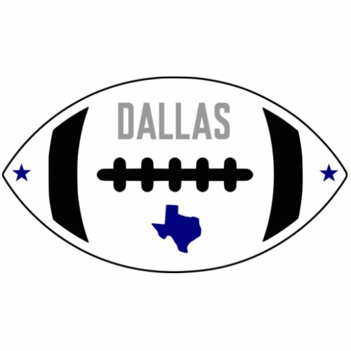 Dallas Football Theme Cutout