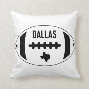 Dallas Football Theme Throw Pillow