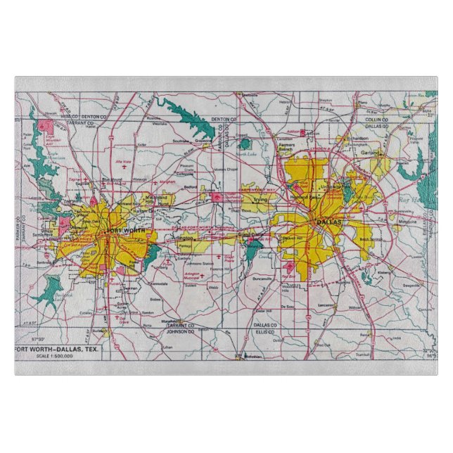 Dallas/Fort Worth Cutting Board (Front)