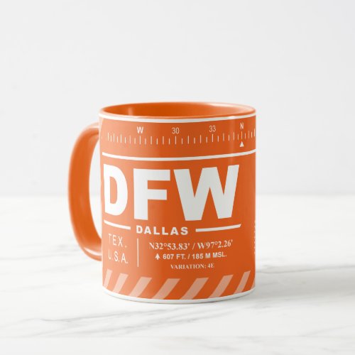 Dallas_Fort Worth International Airport DFW Mug