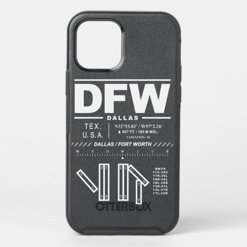 Dallas Fort Worth International Airport DFW OtterBox Symmetry iPhone 12 Case