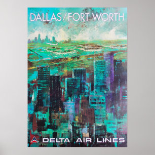 DALLAS FORT WORTH POSTER