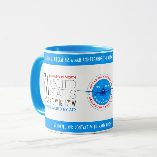 Dallas, Fort Worth, United States elegant Mug (Front Left)
