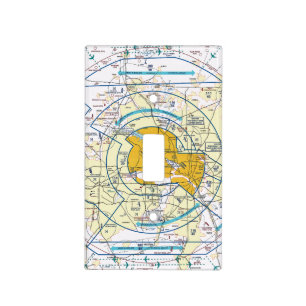 Dallas - Ft. Worth Flyway Chart Light Switch Cover