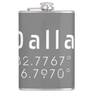 Dallas Latitude and Longitude Flask