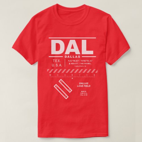 Dallas Love Field Airport DAL T_Shirt