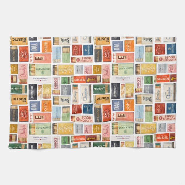 Dallas Matchbook Kitchen Towel (Horizontal)